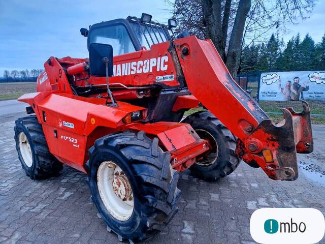 Manitou MLT 523 C 1995r małe gabaryt Perkins JCB Weidemann mini ładowarka - 1